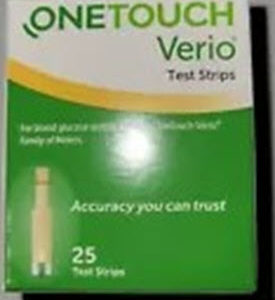 Onetouch Verio Test Strips 25 count